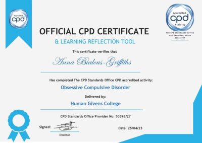 OCD Certificate - 25-04-2023 - AnnaBialous-Griffiths
