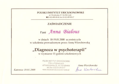 Diagnoza w psychoterapii