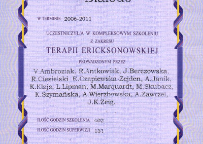 Terapia Ericksonowska - Kompleksowe szkolenie